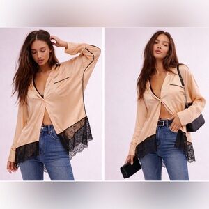 Free people Morning Kiss Shirt